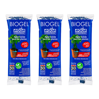 Pack 3x Gel de Riego Biogel Aqua Control 200 ml