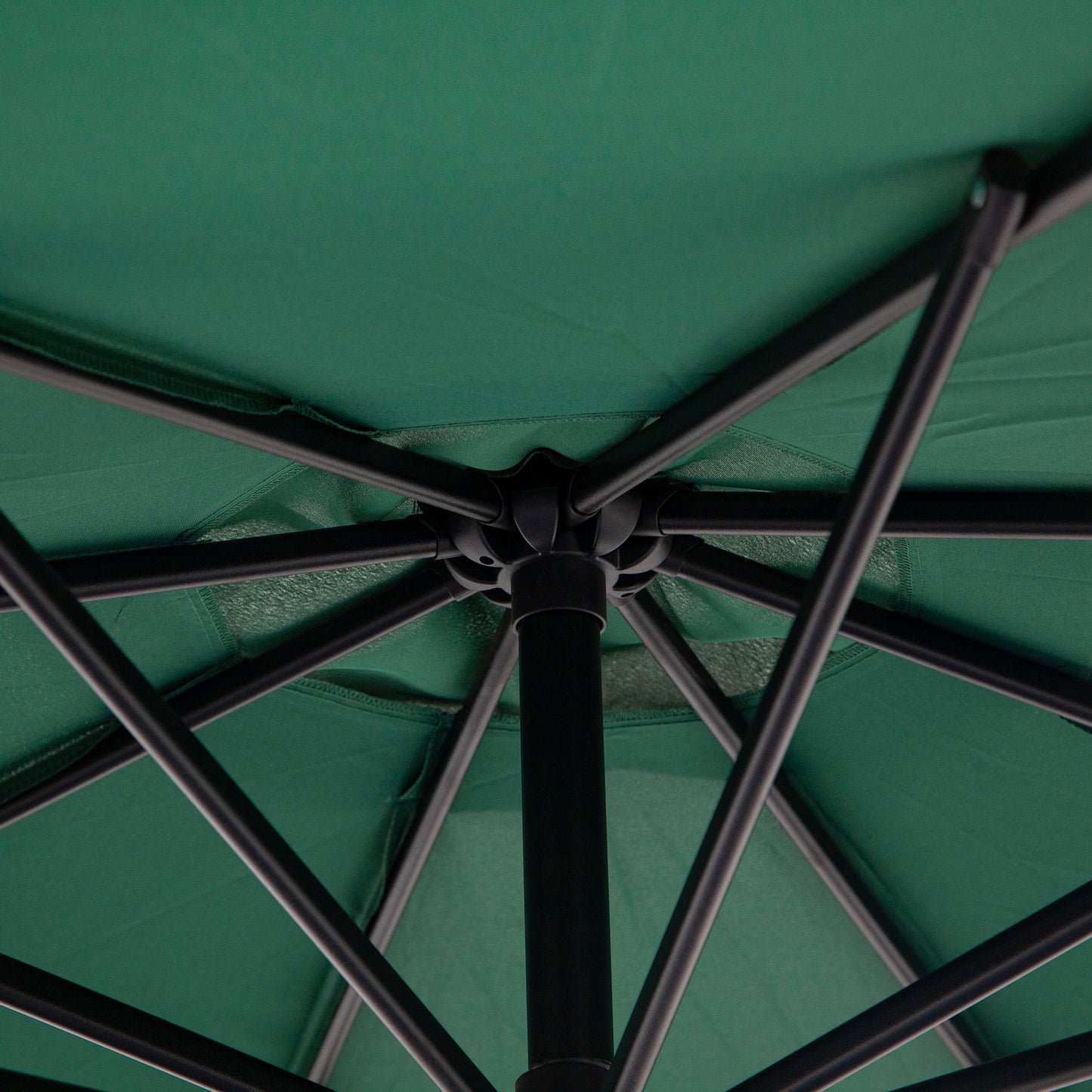 Outsunny Parasol Excéntrico Ø300 Cm Inclinable Con Manivela Para Jardín Verde_3