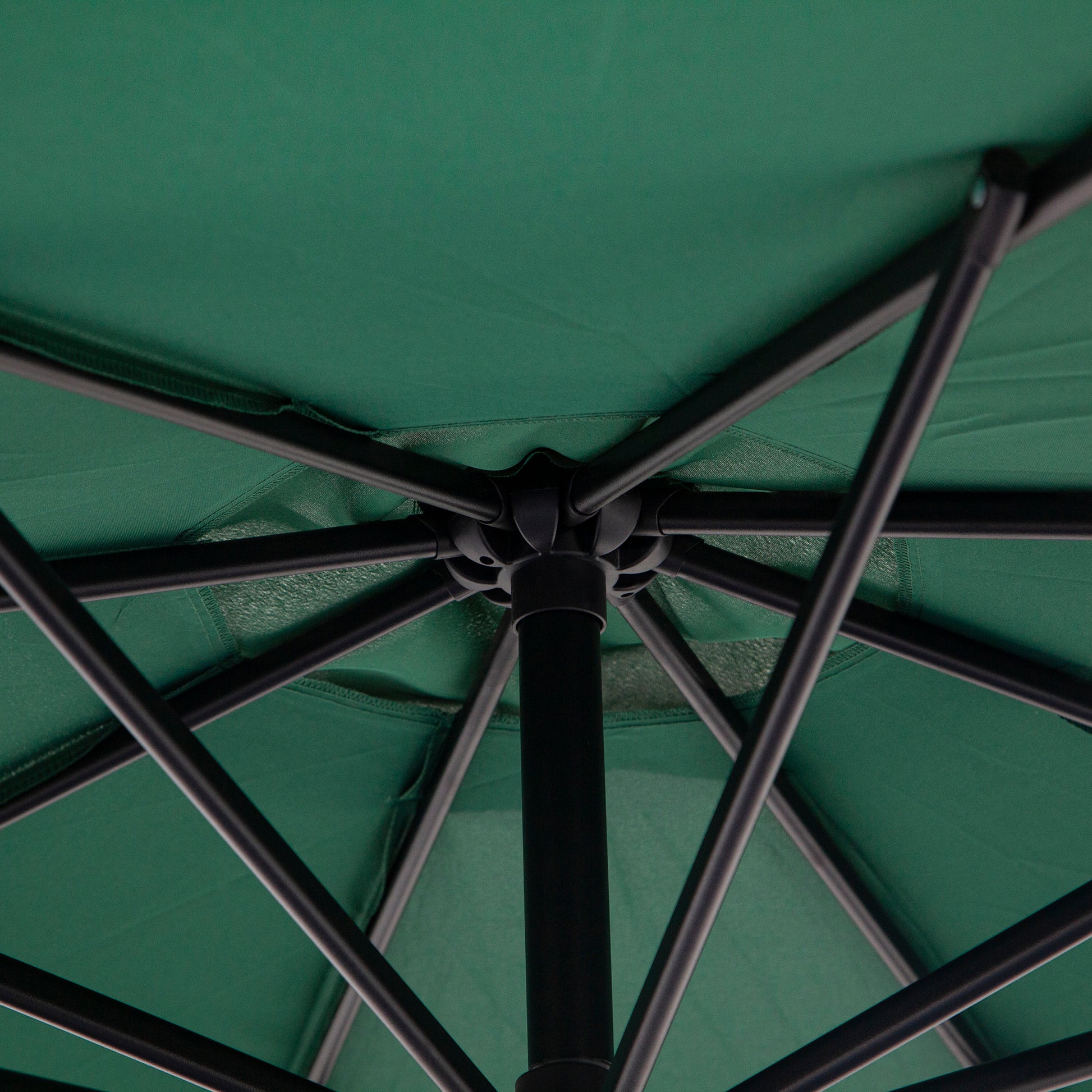 Outsunny Parasol Excéntrico Ø300 Cm Inclinable Con Manivela Para Jardín Verde_3