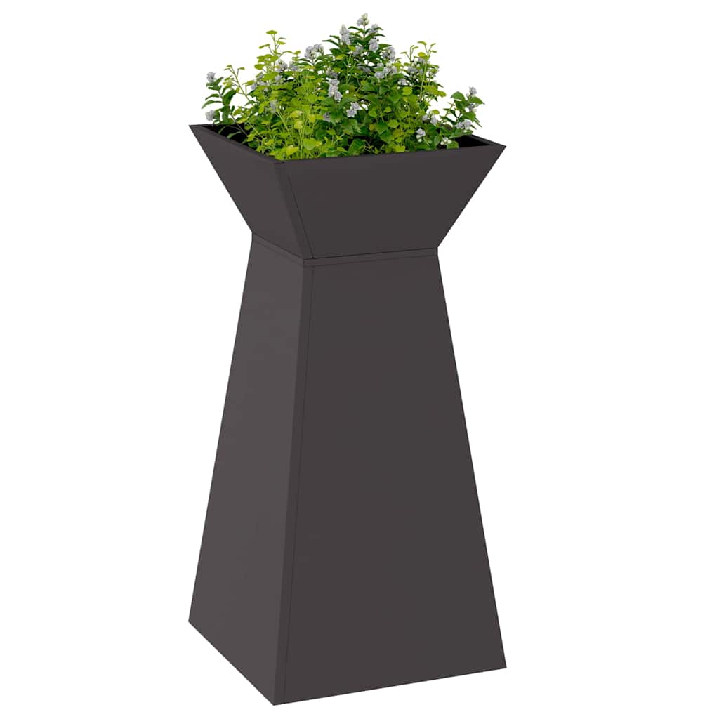 Maceta Pilar 2 Uds. Negro 35 X 35 X 73 Cm_2