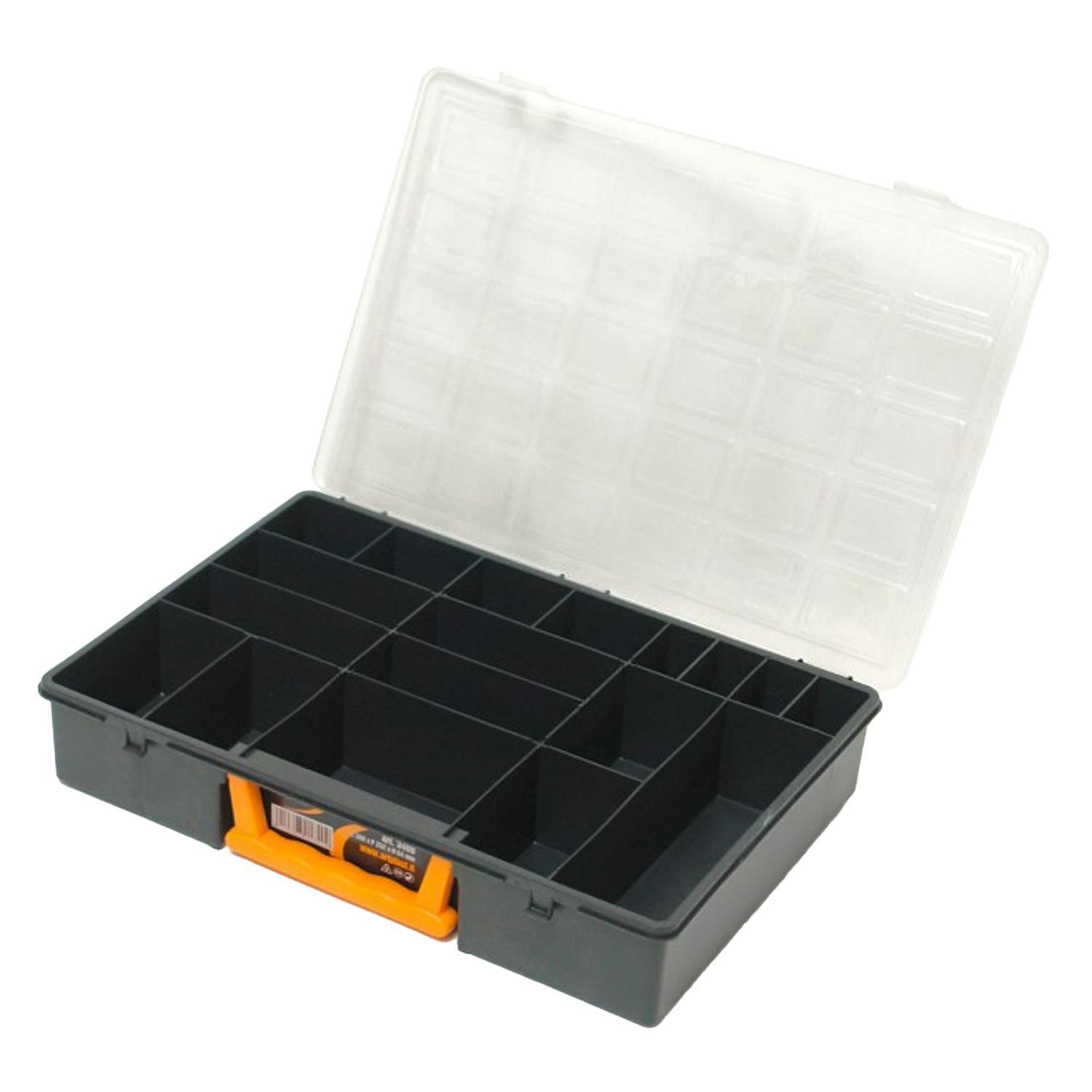Maletin Organizador Plastico 18 Compartimentos 360x252x64 Mm. Caja Almacenaje, Malentin Organizador, Organizador Plastico