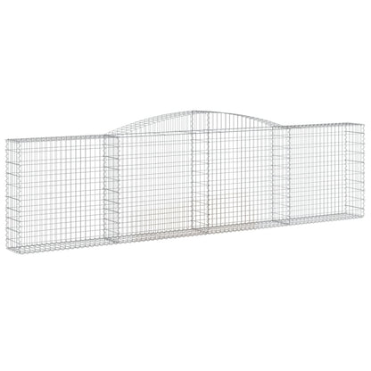 Cestas De Gaviones 10 Uds Forma De Arco Hierro 400x30x100/120cm_2