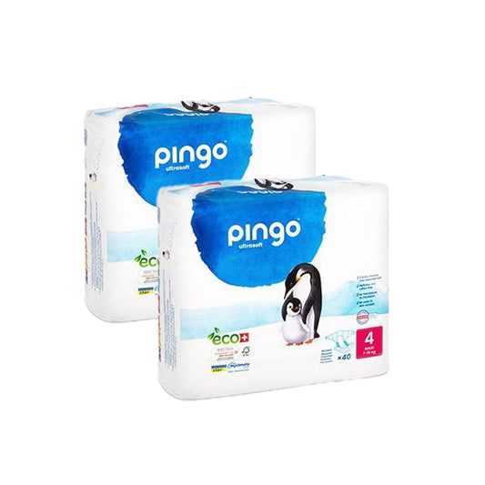 Fraldas T4 (7-18kg) Pingo 80 unidades