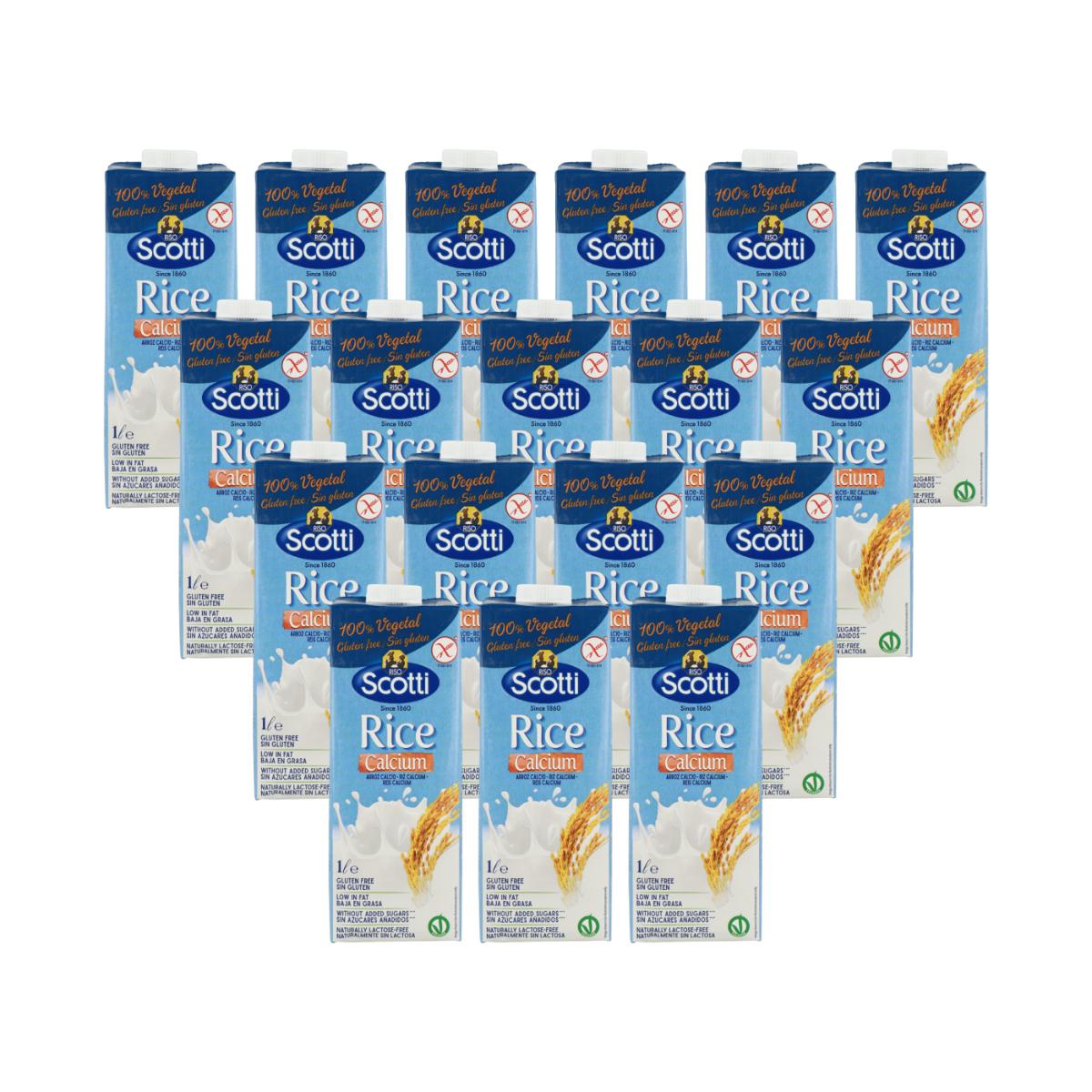 Bebida de Arroz e Cálcio PACK x 18 unidades Scotti 1L