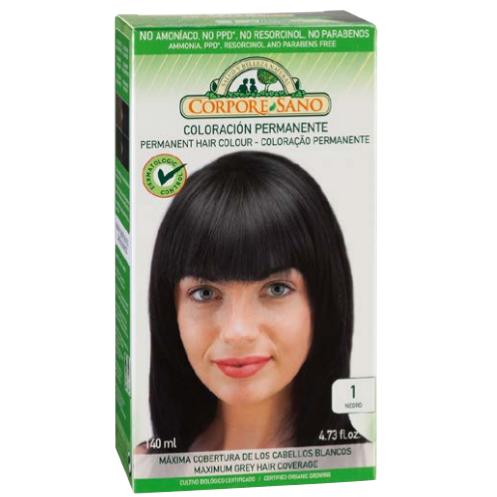 Tinta permanente nº 1 preta Corpore Sano 140 ml