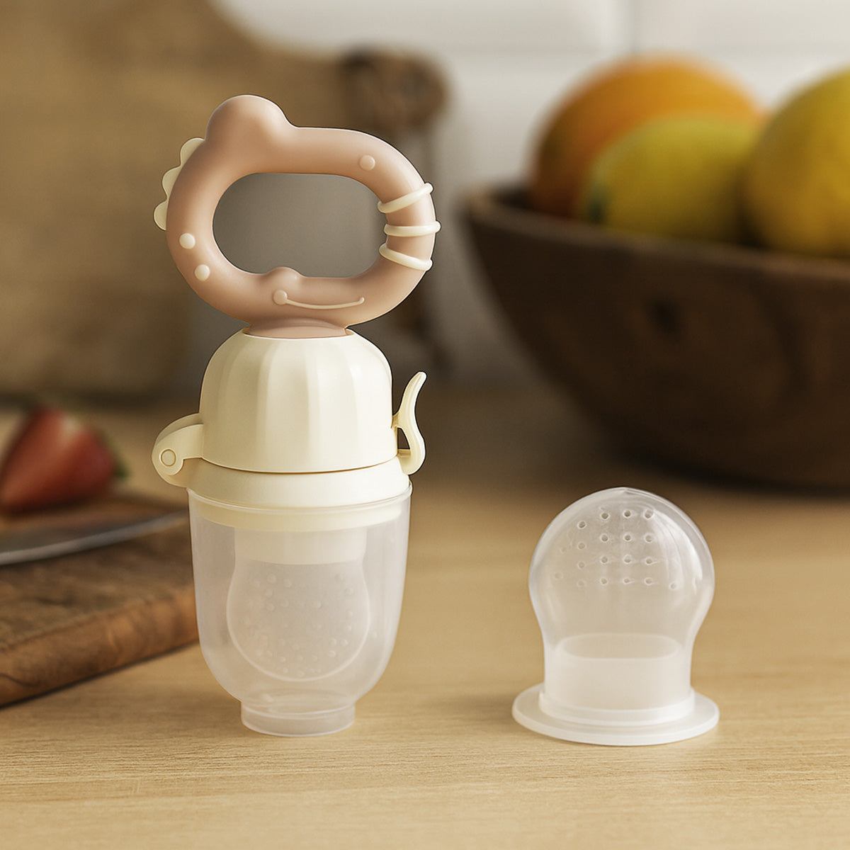 Alimentador Antiahogo Dino Beige Babyono_3