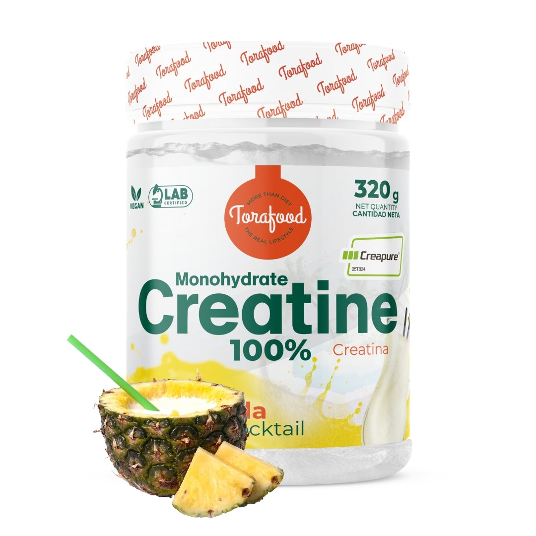 Creatina Creapure Monohidratada Piña Colada 320g Torafood_0