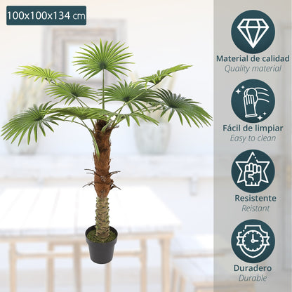 Planta Decorativa Tronco De Palmera