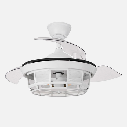 Ventilador Dc Tornado Blanco 3xe27 91d 3aspas Desplegables 6velocidades C/remoto Y Temporizador_2