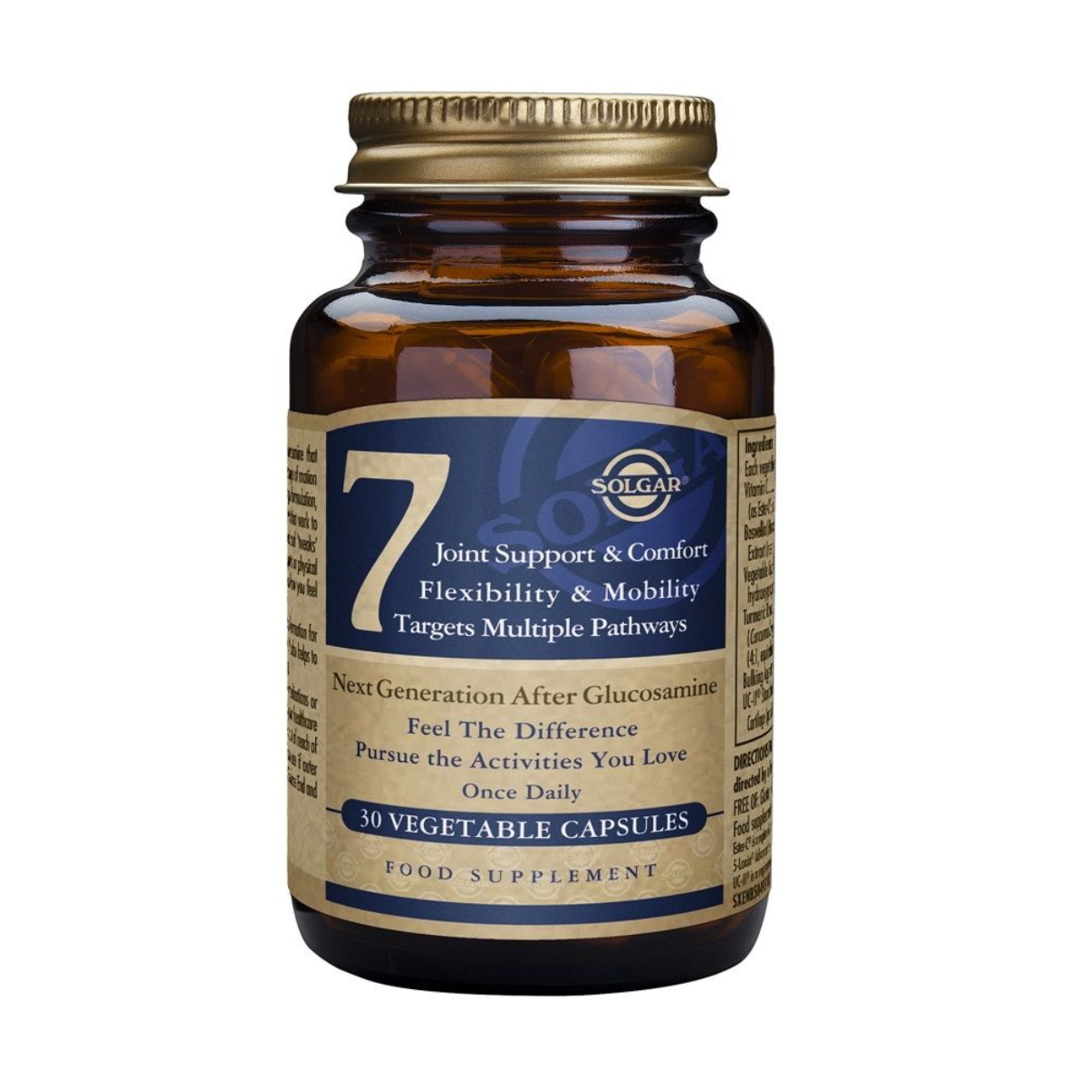 Solgar N.º 7 Manutenção e Conforto das Articulações, 30 Cápsulas Vegetais