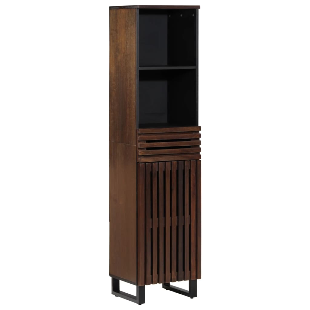 Conjunto De Muebles De Baño 3 Piezas Madera Maciza De Mango / Vetonek_3