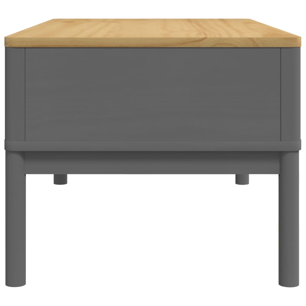 Mesa De Centro Floro Madera Maciza De Pino Gris 99x55,5x45 Cm_4