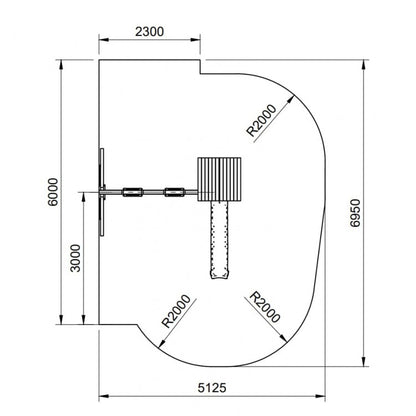 Parque Infantil Masgames Carlit L Techo De Madera Pared De Escalada._2