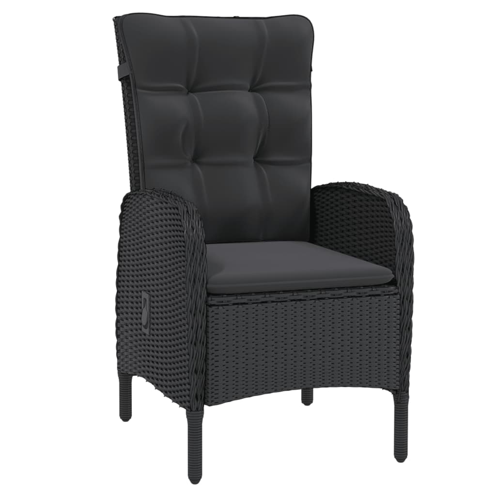 Vidaxl Juego De Comedor De Jardín 9 Piezas Ratán Sintético Negro_3