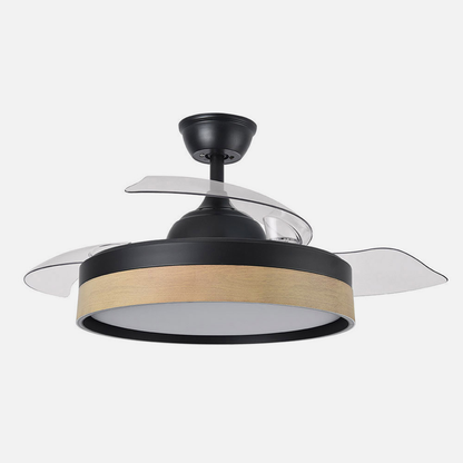 Ventilador Dc Iglu 72w 6120lm Negro/haya 3asp.desplegables 32/47x50/107d.3col,remoto, Temperatura, Memoria_2