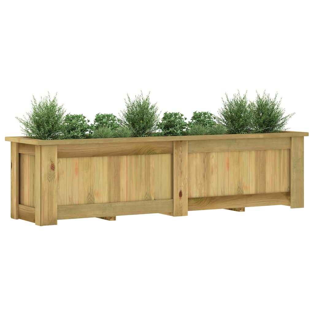 Arriate De Madera De Pino Impregnada 196x50x50 Cm_3