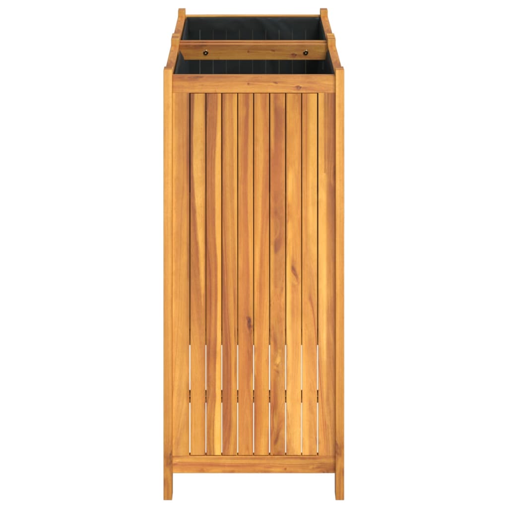 Jardinera Con Forro Madera Maciza De Acacia 84x42x100 Cm_5