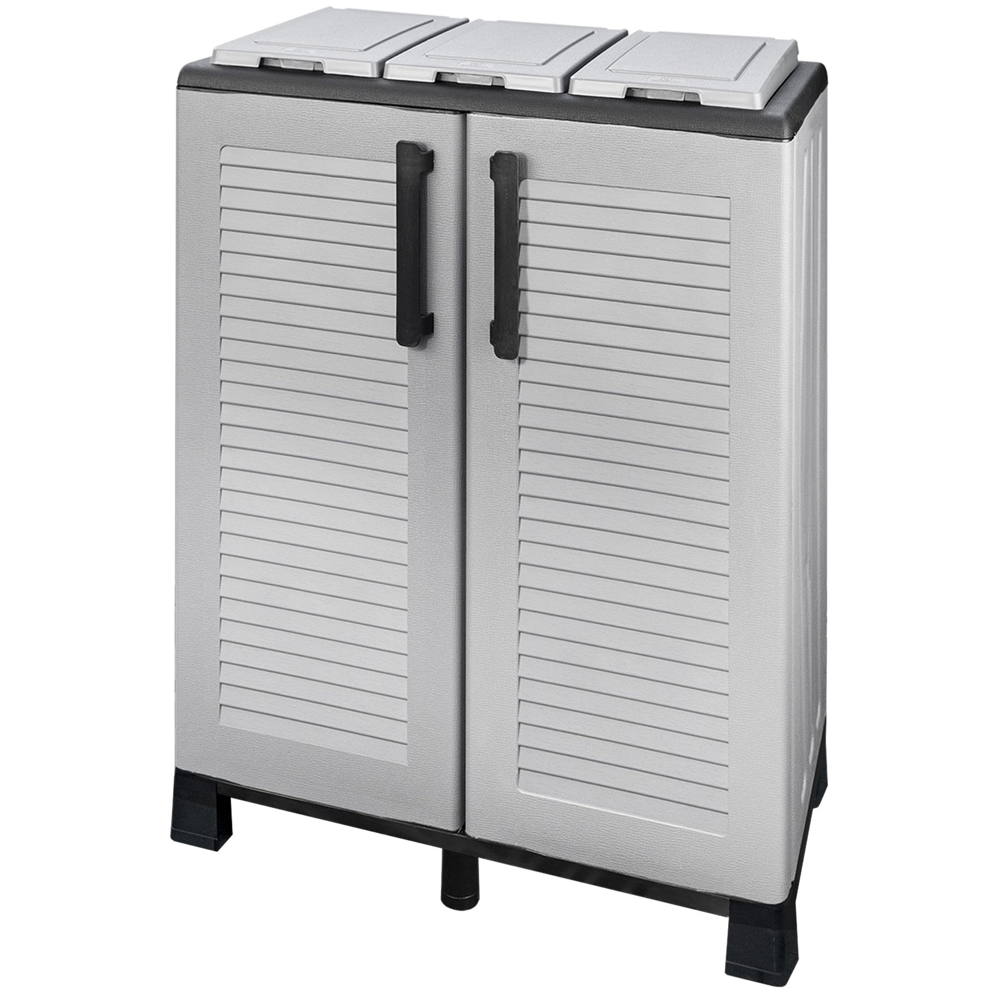 Armario De Media Altura En Polipropileno De La Linea Eco, Práctico Para Aprovechar Al Maximo El Espacio, L 680 X P370 X H 900 Mm.