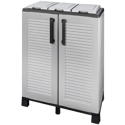 Armario De Media Altura En Polipropileno De La Linea Eco, Práctico Para Aprovechar Al Maximo El Espacio, L 680 X P370 X H 900 Mm.