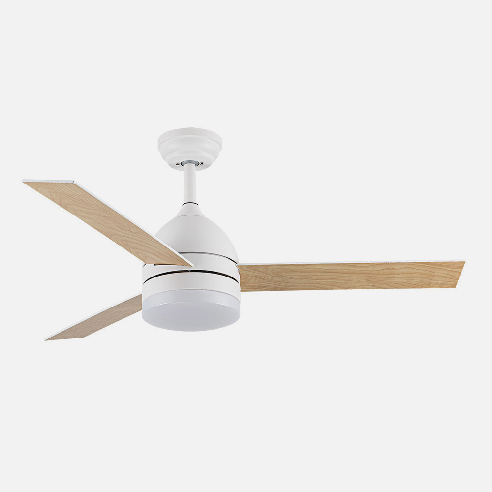 Ventilador Dc Legio 26w Blanco 3aspas Blanco/haya 107d 2950lm 3000-4000-6000k Remoto+memoria+temporizador_2