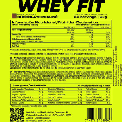 Whey Fit - 2kg - Chocolate Praliné - Aumenta La Masa Muscular - Masmusculo_4