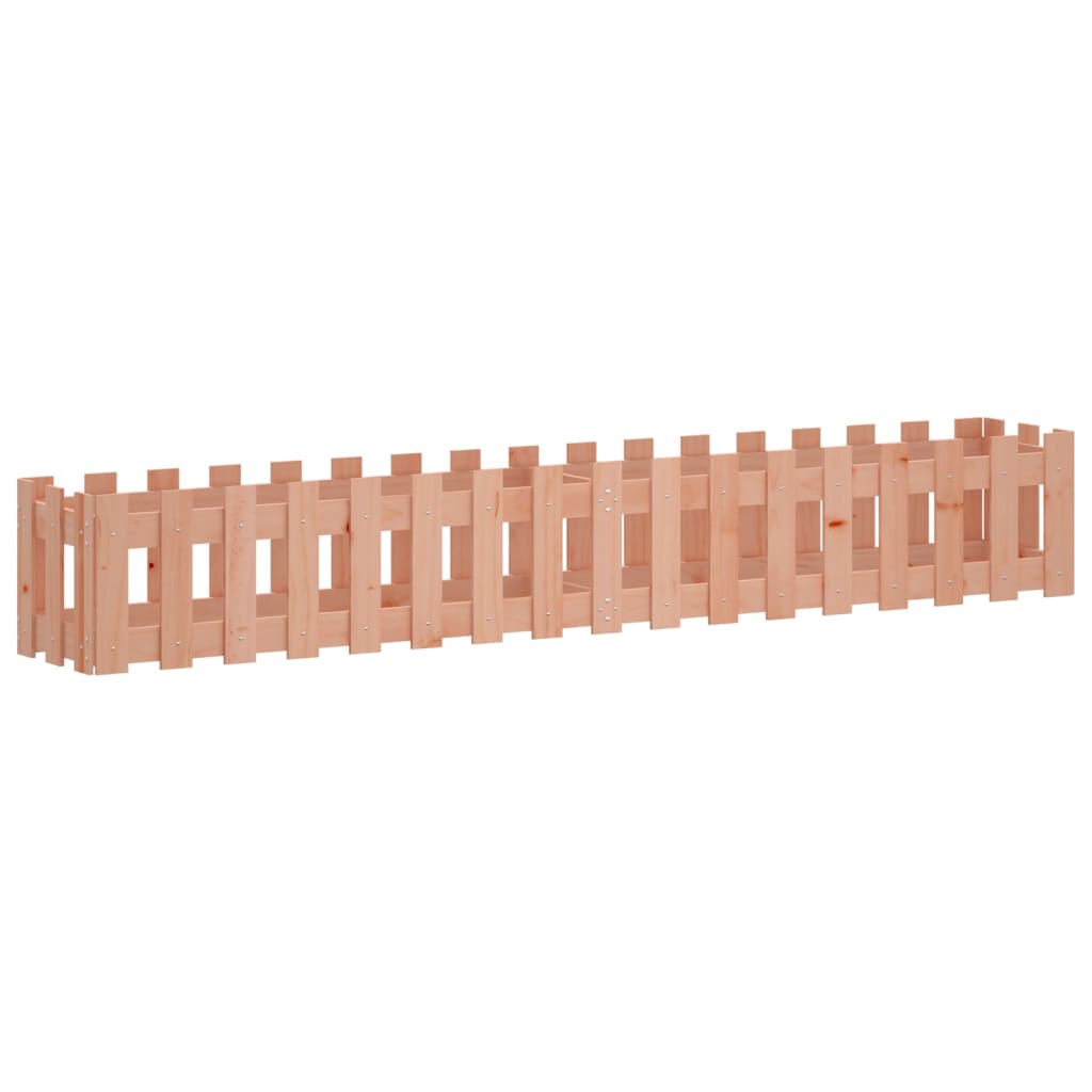 Arriate Elevado Jardín Valla Madera Maciza Douglas 200x30x30 Cm_0