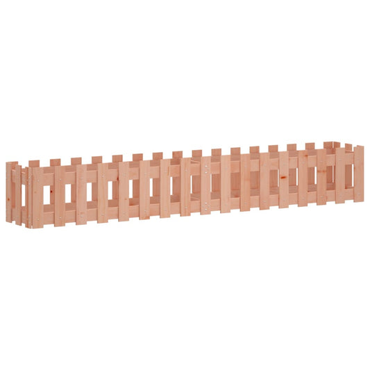 Arriate Elevado Jardín Valla Madera Maciza Douglas 200x30x30 Cm_0