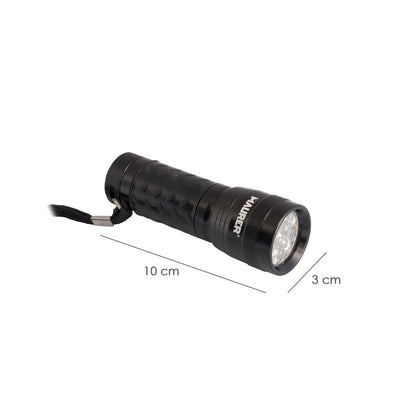 Linterna Led De Mano De Aluminio A Pilas(3 Aaa) 55 Lumenes 14 Leds Mango Engomado (expositor 12 Piezas)_1