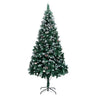 Vidaxl Árvore de Natal artificial com pinhas e neve branca 210 Cm