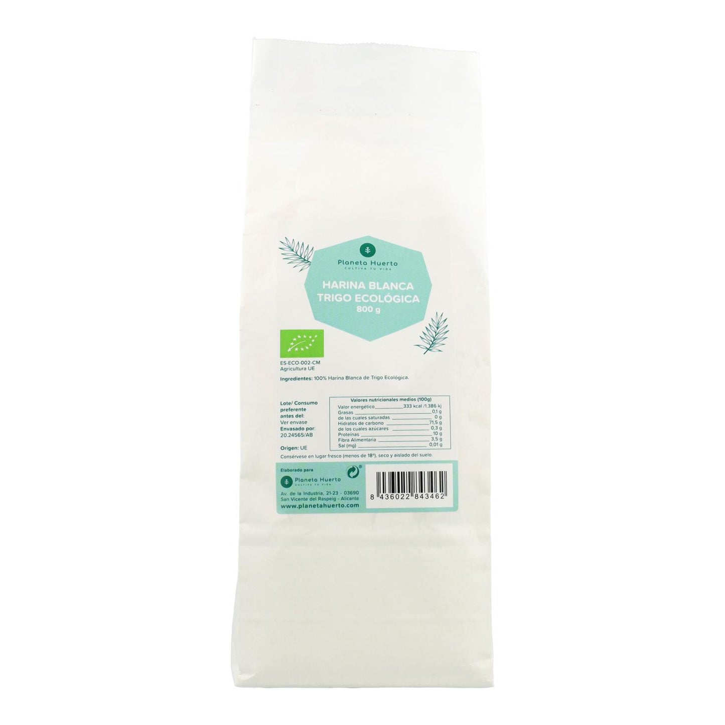 Farinha de Trigo Branco Planeta Huerto Eco 800 g