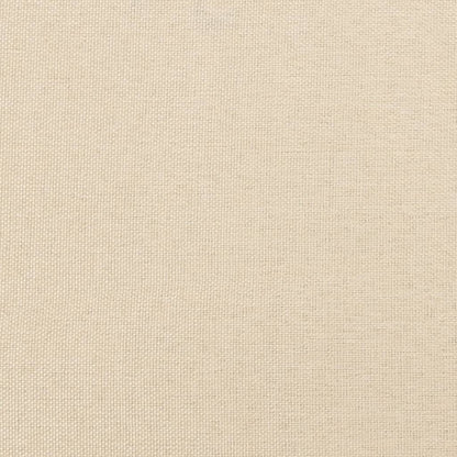 Estructura De Cama Con Cabecero De Tela Color Crema 80x200 Cm / Vetonek_5