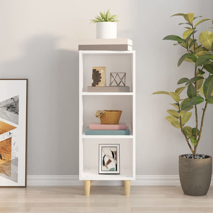 Aparador De Madera Contrachapada Blanco 34,5x32,5x90 Cm / Vetonek_1