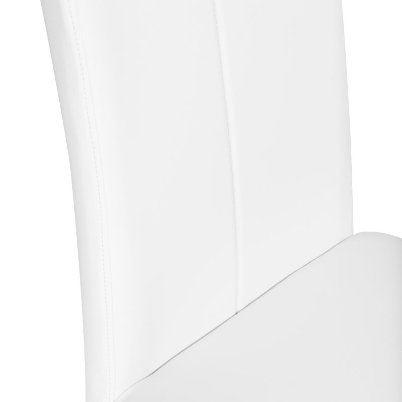 Pack 4 Sillas De Comedor Smile Símil Piel Tapizado, Blanco, 44,9 X 100 X 38_5