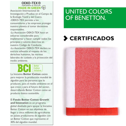 Set 2 Toalla De Playa 90x160cm 450gsm Terry 100%algodon Casa Benetton_1