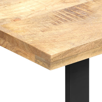 Mesa De Comedor De Madera Maciza De Mango 120x60x76 Cm_2