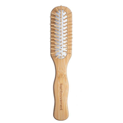 Escova de cabelo em bambu FSC. Cerdas longas e direitas. Especialmente concebida para desembaraçar.