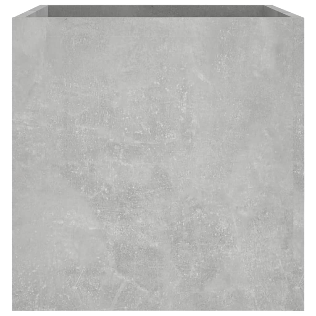 Jardinera De Madera De Ingeniería Gris Hormigón 40x40x40 Cm_5