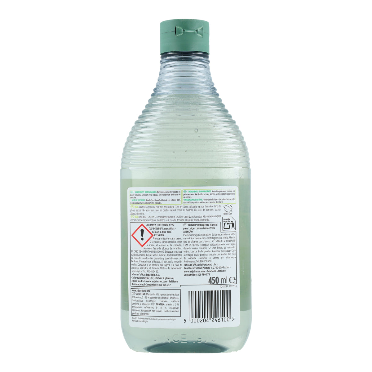 Desengordurante para máquina de lavar loiça Ecover Limão e Aloé Vera 450 ml