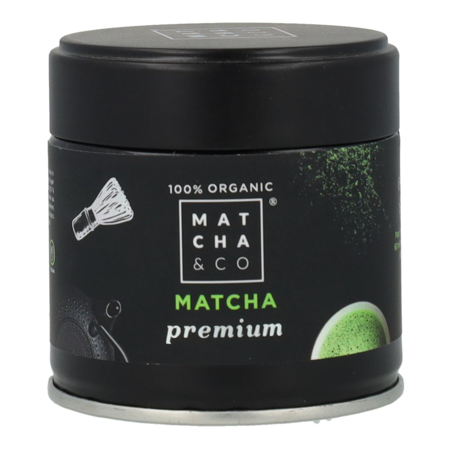 Chá Matcha Cerimonial Premium 100% biológico Matcha &amp; CO 80 g