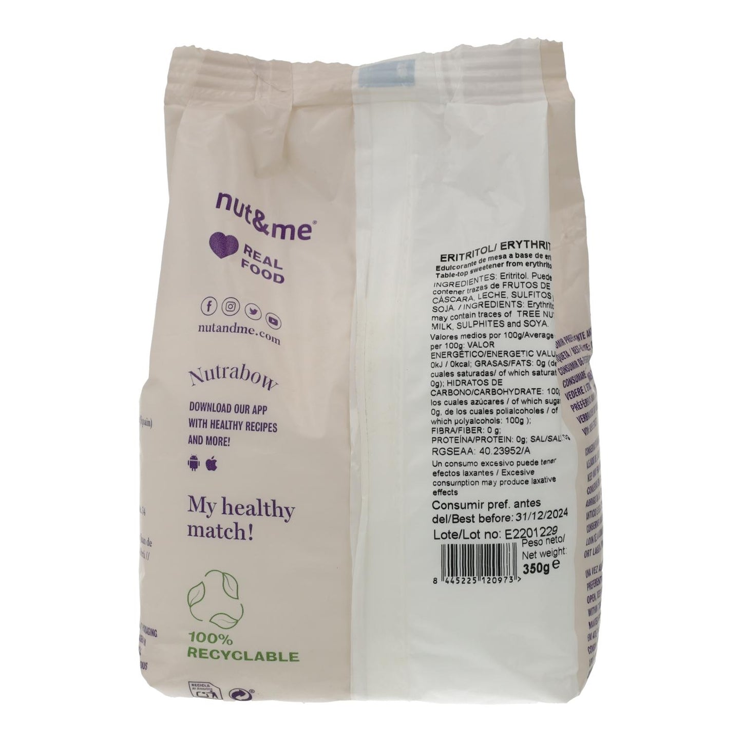 Eritritol Nut&amp;me 350g