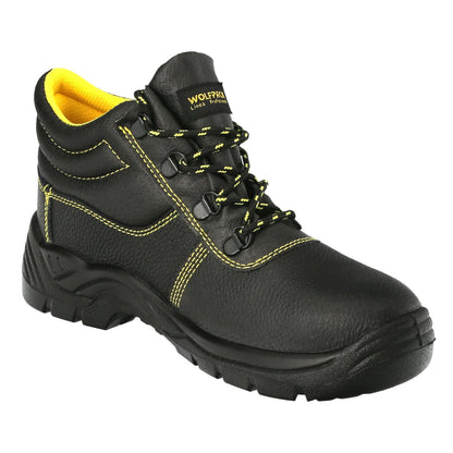 Botas Seguridad S3 Piel Negra Wolfpack  Nº 38 Vestuario Laboral,calzado Seguridad, Botas Trabajo. (par)_1