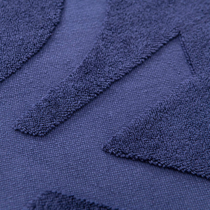 Alfombra De Baño 50x80cm 1000gsm 100% Algodon C/ Logo Bordado Azul Marino Core Benetton_4
