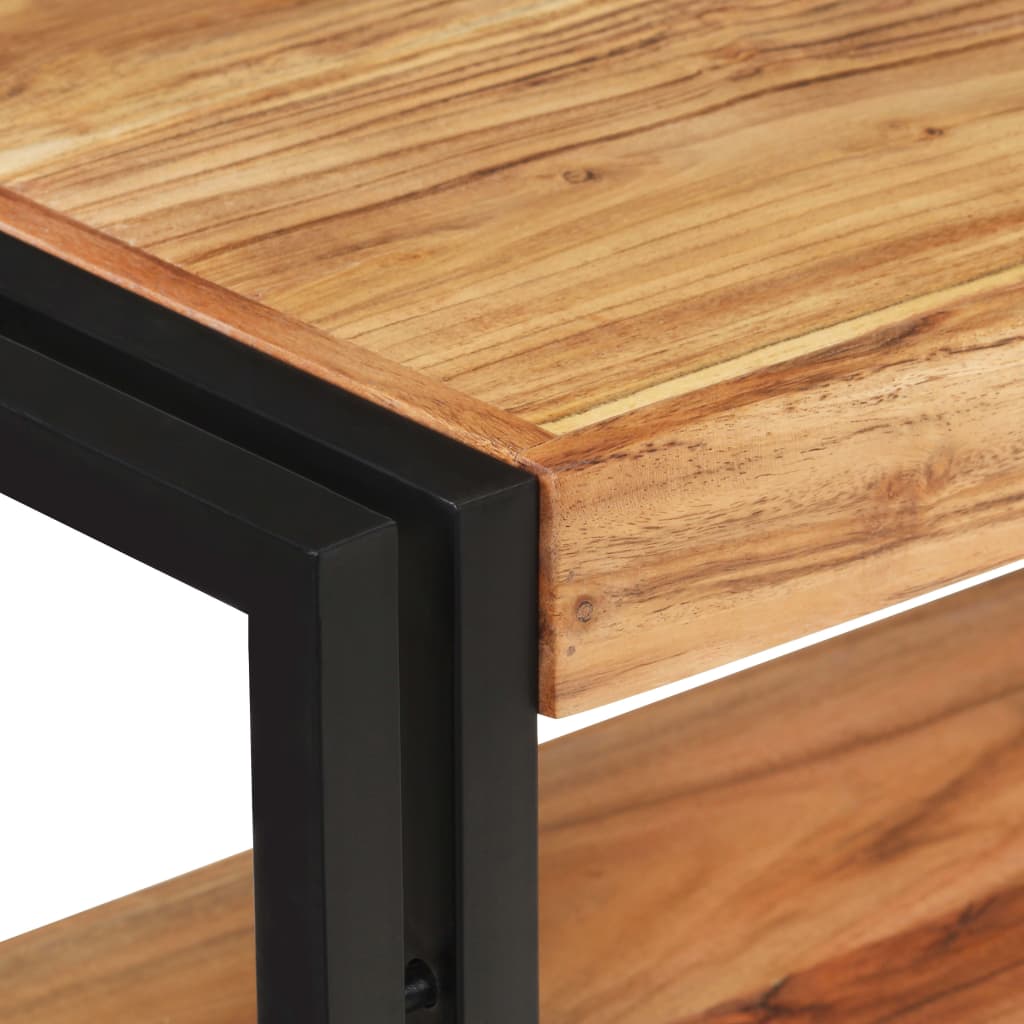Mesa Consola De Madera Maciza De Acacia 120x30x75 Cm_2