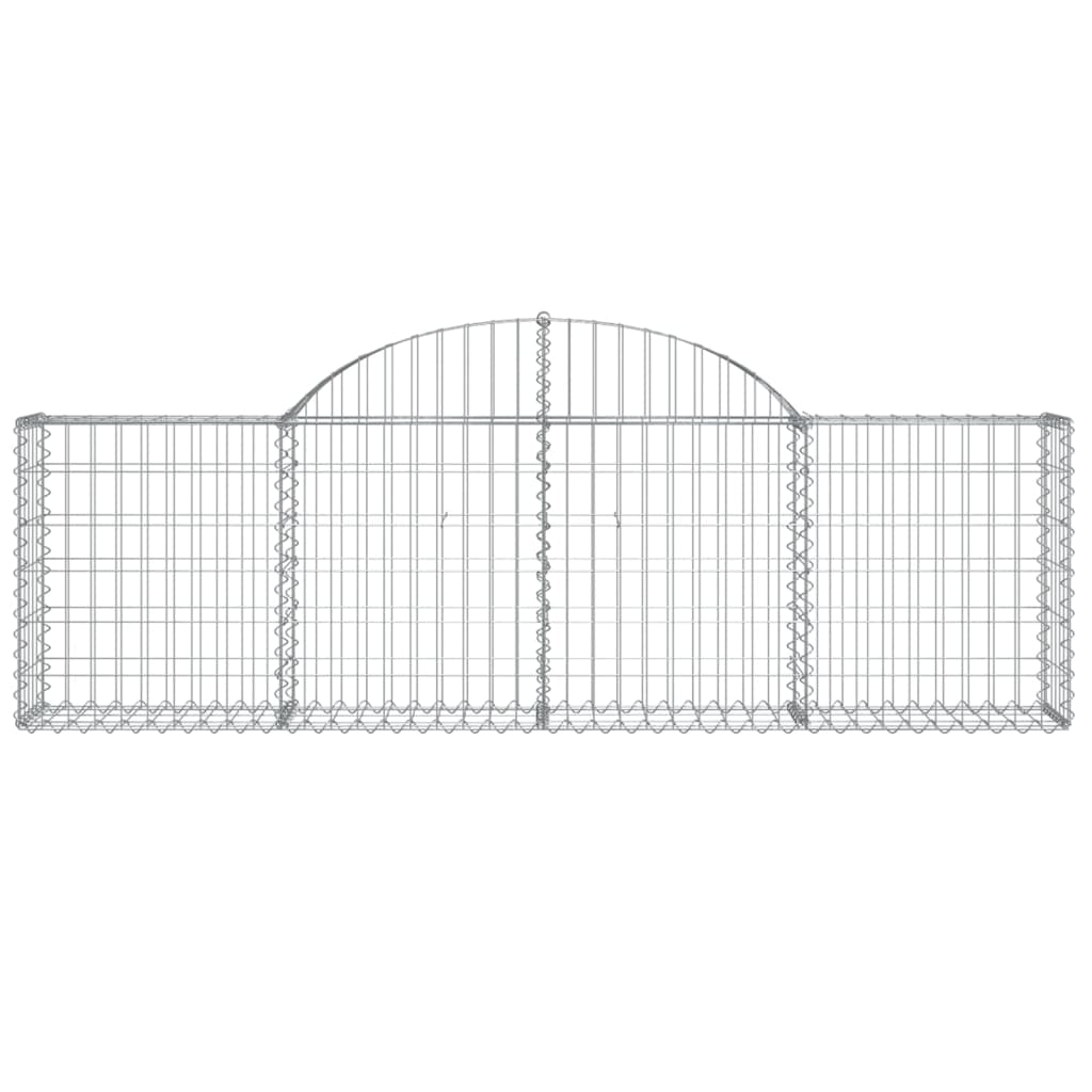 Cestas De Gaviones 30 Uds Forma De Arco Hierro 200x30x60/80 Cm_3