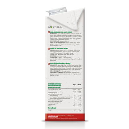 Bebida de Aveia Biológica rica em Ómega 3, Soria Natural, 1L