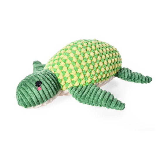 Juguete De Peluche Para Perro Wuapu Multitexturas, Diseño Tortuga De 20 X 23cm Con Sonido_0