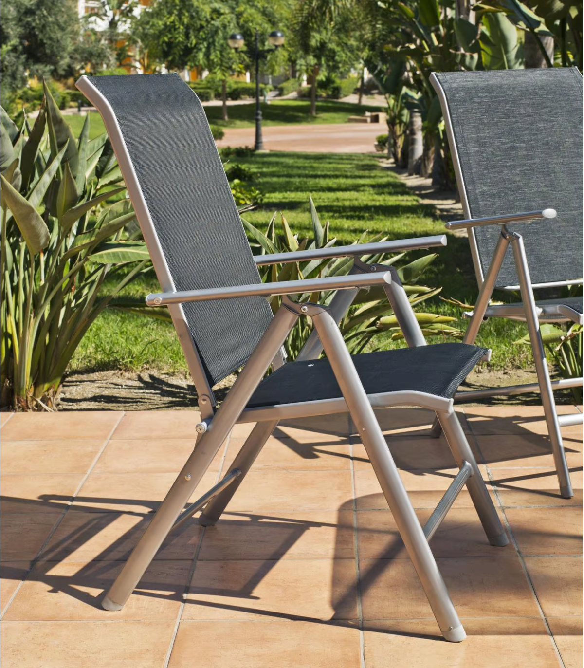 Pack 4 Sillones O Tumbonas Acero/textilen Seul-5 Plegables_0