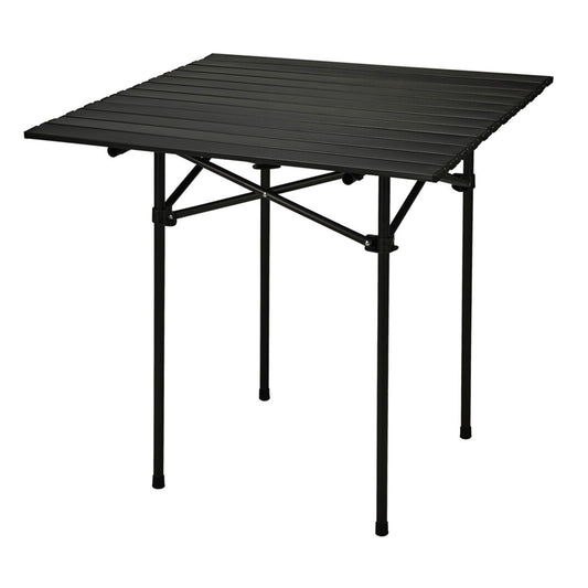 Well Home Mesa Plegable En Metal Color Negro 70x70x69cm_0