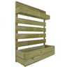 Horta Vertical Zenira De Madeira Tratada Vidahuerto 120x80x13 Cm