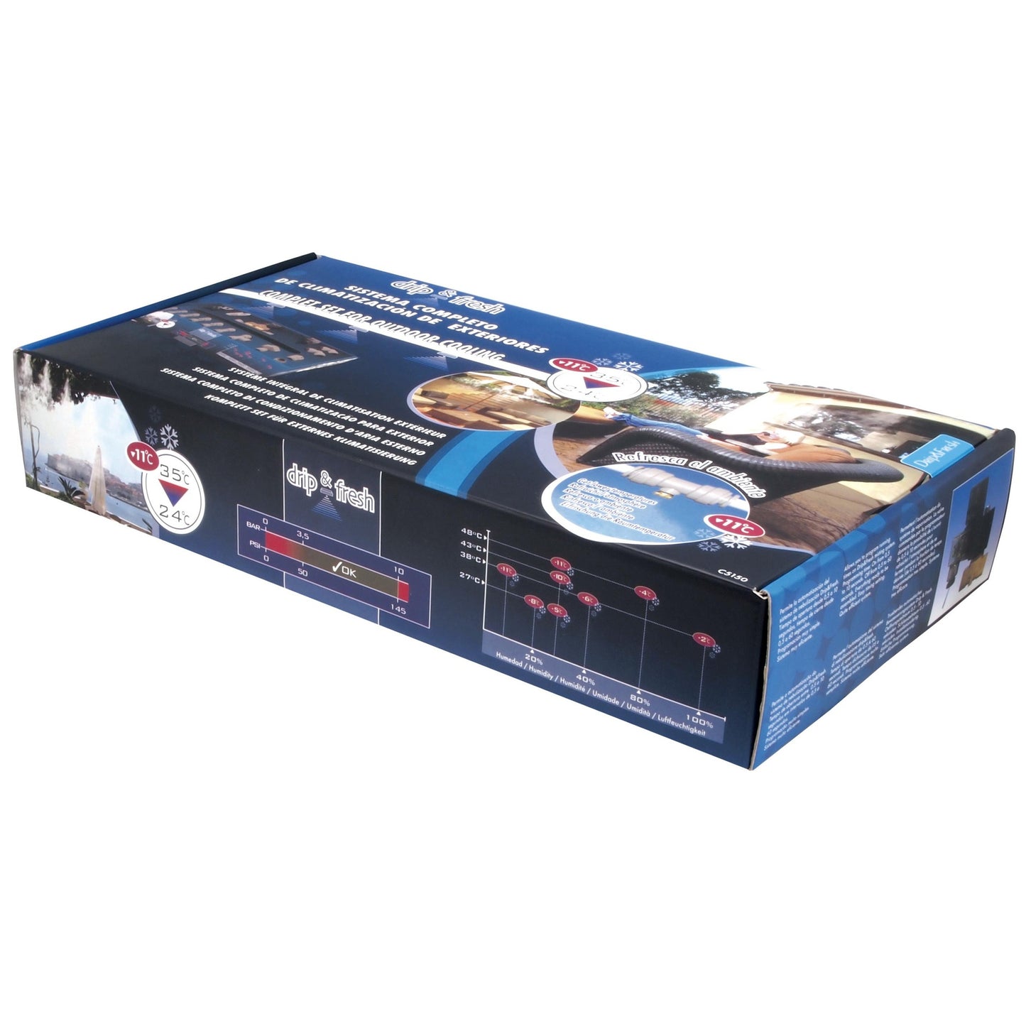 Kit de Nebulização Completo com Programador DripFresh de 12m